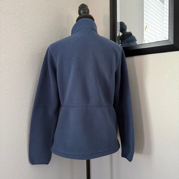 LL Bean Mountain Classic Fleece Full Zip Jacket Navy Blue Small - Picture 6 of 14